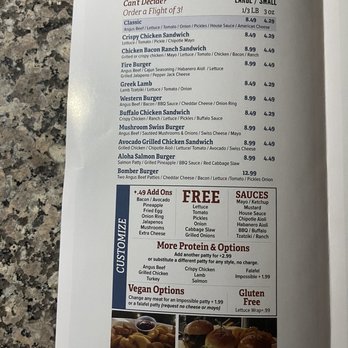 Flight Burger - Menu 2 - Burgers Near Me - Carmel, Indiana