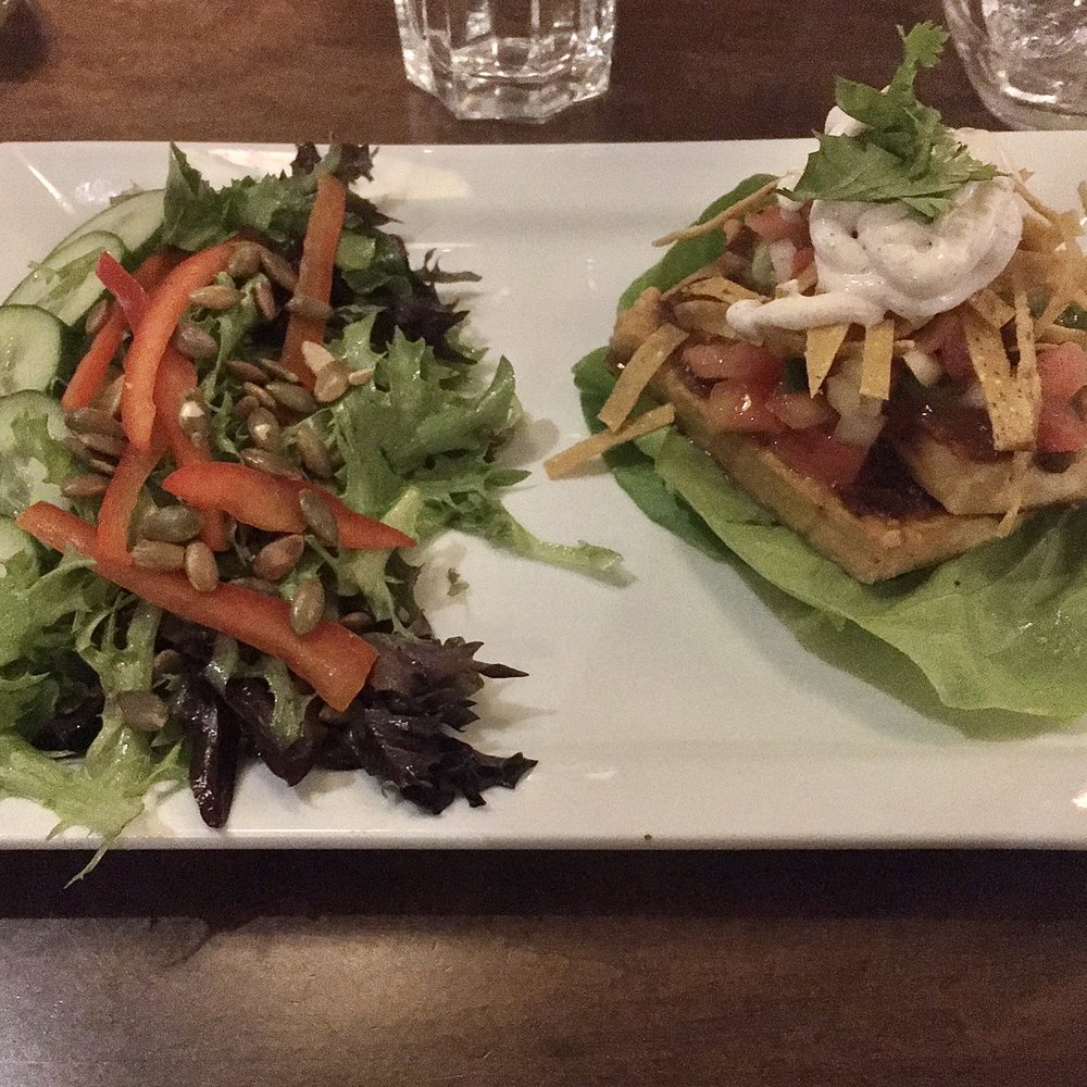 Holy Mole w/ Tofu on Lettuce Stack Holy Mole w/ Tofu on Lettuce Stack
