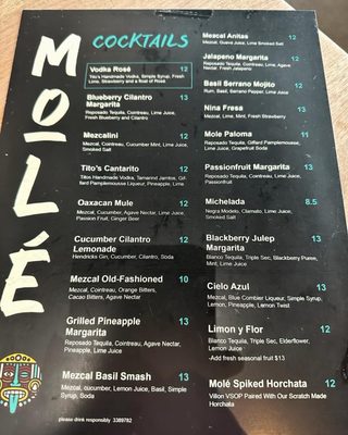Menu photo 5 Molé Restaurant Spokane, WA Menu photo 5 Molé Restaurant Spokane, WA