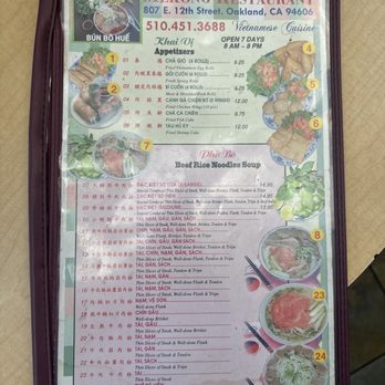 Mekong Restaurant - The menu - Vietnamese Near Me - Oakland, California