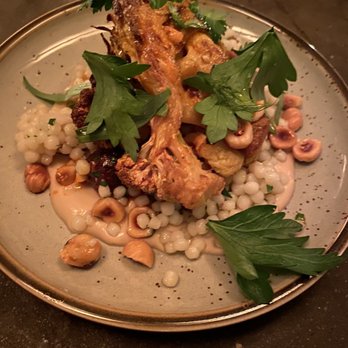 Glasserie - Amazing! Cauliflower with hazelnut and cous cous, a must order! - Mediterranean Near Me - Brooklyn, New York Glasserie - Amazing! Cauliflower with hazelnut and cous cous, a must order! - Mediterranean Near Me - Brooklyn, New York