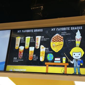 Happy Lemon - Pearlridge - Menu - Bubble Tea Near Me - Aiea, Hawaii