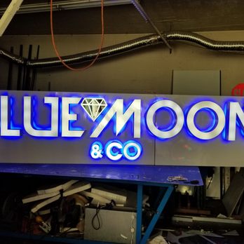 Sam's Signs - Blue moon at Los Angeles - Signmaking Near Me - South El Monte, California Sam's Signs - Blue moon at Los Angeles - Signmaking Near Me - South El Monte, California