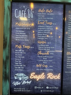 Menu photo 7 Cafe 86 Los Angeles, CA Menu photo 7 Cafe 86 Los Angeles, CA