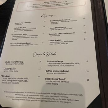 The Palm - San Antonio - Food menu. - Steakhouses Near Me - San Antonio, Texas The Palm - San Antonio - Food menu. - Steakhouses Near Me - San Antonio, Texas