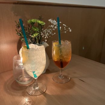 Cosmos Snack Bar - Left spritz with Italicus, right spritz with Negroni - Pizza Near Me - Reno, Nevada Cosmos Snack Bar - Left spritz with Italicus, right spritz with Negroni - Pizza Near Me - Reno, Nevada