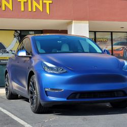 Sun Stoppers - Full Stealth Matte Paint Protection film wrap on Tesla Model Y