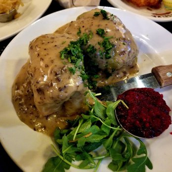 Veselka - This Stuffed Cabbage with Mushroom Sauce wasn't the Knifest when I first tried it. But after reheating the next day, it was on Point. - Ukrainian Near Me - New York, New York