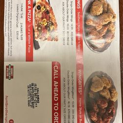 Four Way Quik Stop - Menu