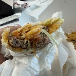 Side 2 street Burger sandwich Side 2 street Burger sandwich