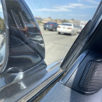 Canlas Mobile Window Tinting - Super tight space the staff had to work with between the actual window & the speakers in the front that aren't removable. - Car Window Tinting Near Me - Santa Clara, California Canlas Mobile Window Tinting - Super tight space the staff had to work with between the actual window & the speakers in the front that aren't removable. - Car Window Tinting Near Me - Santa Clara, California