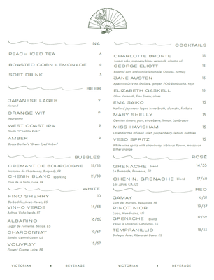 Menu photo 3 The Victorian at Hill Street Oceanside, CA Menu photo 3 The Victorian at Hill Street Oceanside, CA