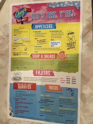 Menu photo 4 Chuy's Sugar Land, TX