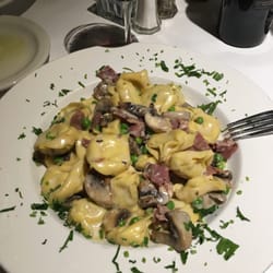 La Dolce Vita Ristorante - Tortellini with prosciutto peas and mushrooms in a cream sauce