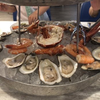 Blu Oyster - Seafood Tower, clams, oysters, lobster and shrimp. - Seafood Near Me - Johns Island, South Carolina Blu Oyster - Seafood Tower, clams, oysters, lobster and shrimp. - Seafood Near Me - Johns Island, South Carolina