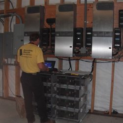 Ericson Solar - El Dorado Ca. Electronics Room fo large grid tied Solar system with battery backup.