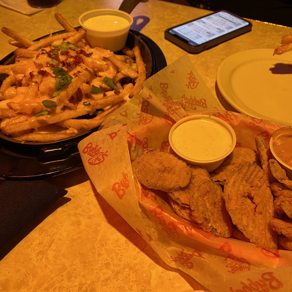 Bubba's 33 - Fried pickles and layered cheese fries - American Near Me - Fishers, Indiana Bubba's 33 - Fried pickles and layered cheese fries - American Near Me - Fishers, Indiana