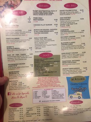 Menu photo 2 Mc Ateers Carlingford, LH