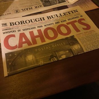 Cahoots Bar - Newspaper menu - Bars Near Me - Soho, XGL