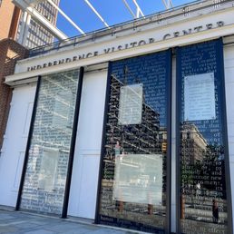Exterior outside entrance of Independence Visitor Center - Philadelphia, Pennsylvania Exterior outside entrance of Independence Visitor Center - Philadelphia, Pennsylvania