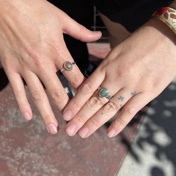 The Hellbent Silversmith - Rings we made from our workshop with Claire - Jewelry Near Me - Long Beach, California