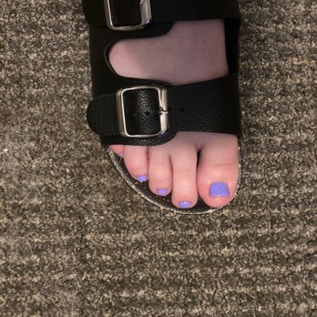 Glamour Nails - Pedicure with purple - Nail Salons Near Me - Concord, North Carolina Glamour Nails - Pedicure with purple - Nail Salons Near Me - Concord, North Carolina