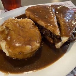 Open Face Roast Beef Sandwich