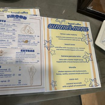 Brood Coffee - Menu / seasonal menu - Coffee & Tea Near Me - Lincoln, California