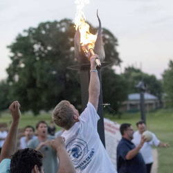 Camp Champions - Evening torchlight ceremony