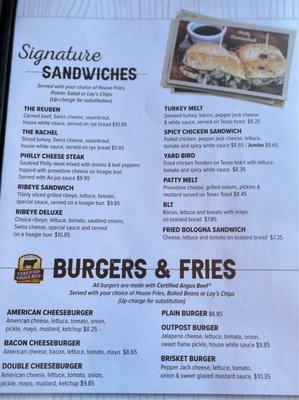 Menu photo 8 The Outpost Savannah, TN Menu photo 8 The Outpost Savannah, TN