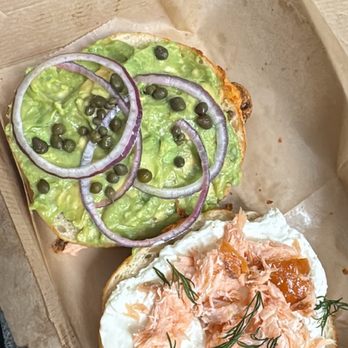 Hush Coffee Roasters - Salmon and avo bagel on sourdough cheddar jalapeño bagel - Coffee Roasteries Near Me - Murrieta, California Hush Coffee Roasters - Salmon and avo bagel on sourdough cheddar jalapeño bagel - Coffee Roasteries Near Me - Murrieta, California