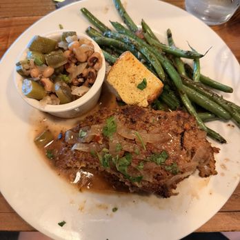 The Craft Bar - PCB - Meatloaf, green beans, black eyed pea succotash. - Gastropubs Near Me - Panama City Beach, Florida The Craft Bar - PCB - Meatloaf, green beans, black eyed pea succotash. - Gastropubs Near Me - Panama City Beach, Florida