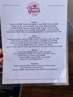 Menu photo 8 Madres Brunch Monrovia, CA