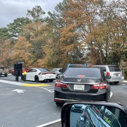 Cook Out - Long Drive Thru- Double Lane. Mgr & crews kept us moving.