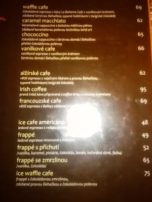 Menu photo 2 Waffle Cafe Náchod, KR