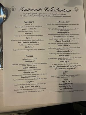 Menu photo 1 Ristorante DellaSantina Sevierville, TN Menu photo 1 Ristorante DellaSantina Sevierville, TN