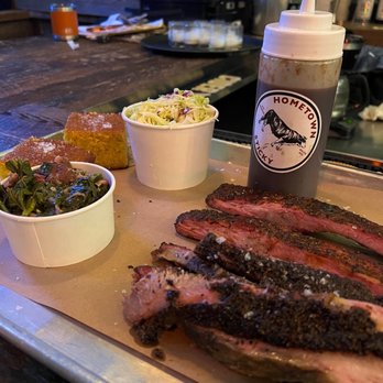 Hometown Bar-B-Que - Brisket, spare ribs, collard greens, hometown slaw, and corn bread - Barbeque Near Me - Brooklyn, New York Hometown Bar-B-Que - Brisket, spare ribs, collard greens, hometown slaw, and corn bread - Barbeque Near Me - Brooklyn, New York