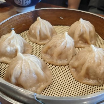 Yu Noodles - Pork soup dumplings $9.5 thick wrapper that dried out quickly and ended up being chewy and not enough soup in the dumpling - Chinese Near Me - Fairfax, Virginia