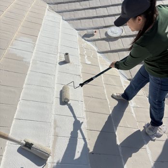 Reputation Roofing - Silicone Coating on Tile Roof. - Roofing Near Me - Sebastian, Florida Reputation Roofing - Silicone Coating on Tile Roof. - Roofing Near Me - Sebastian, Florida