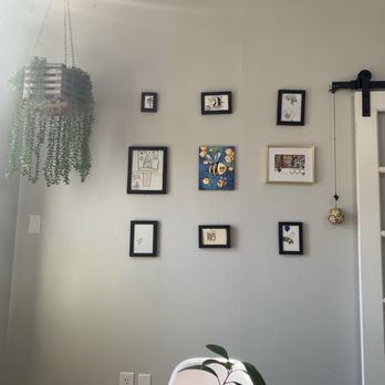 The Hive - CUTE local art - some looks like done by kids. So cool! - Coffee & Tea Near Me - Jefferson, Texas