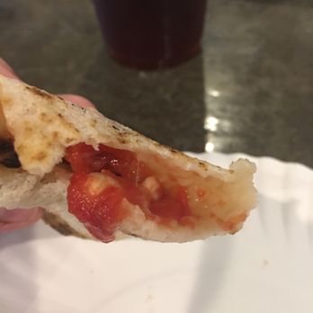 Pieous - Crust is maybe 3 cm thick in the middle. Floppy and sloppy, if you don't fold in half.. you can't eat it - Pizza Near Me - Austin, Texas Pieous - Crust is maybe 3 cm thick in the middle. Floppy and sloppy, if you don't fold in half.. you can't eat it - Pizza Near Me - Austin, Texas