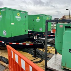 Portillo's Livonia - Been open more than two months and the electric utility is unable to connect them to the grid ... 3 large, noisy generators.