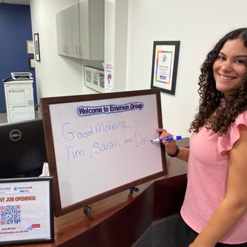 Emerson Group - Kaitlyn, the BEST HR Assistant EVER !! - Employment Agencies Near Me - Moorestown, New Jersey Emerson Group - Kaitlyn, the BEST HR Assistant EVER !! - Employment Agencies Near Me - Moorestown, New Jersey