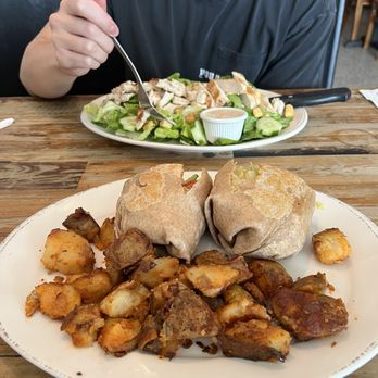 Early Harvest Diner - Jay's Wrap Lunch Caesar Salad - Breakfast & Brunch Near Me - Beverly, Massachusetts