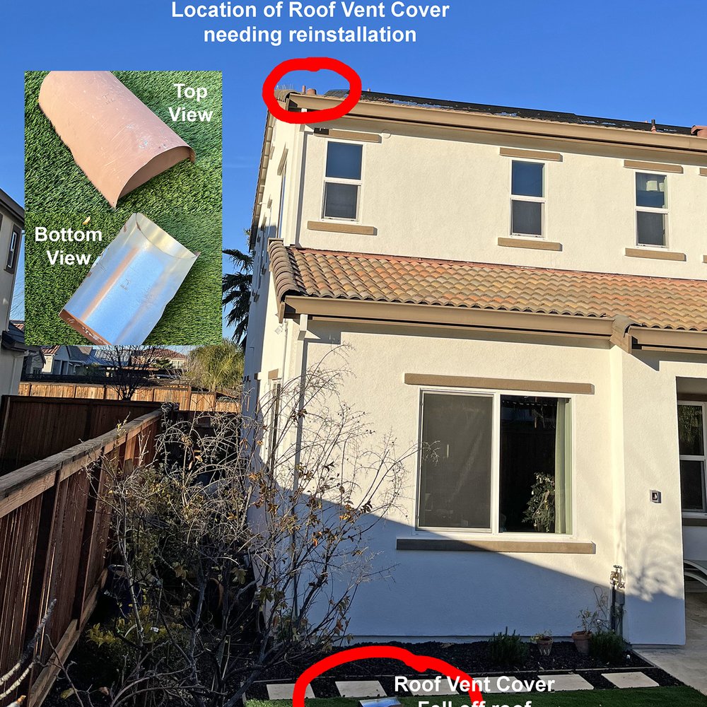 Lukas Pigeon Removal & Gutter Cleaning - roof vent cover needed reinstallation, right before major rain. - Gutter Services Near Me Lukas Pigeon Removal & Gutter Cleaning - roof vent cover needed reinstallation, right before major rain. - Gutter Services Near Me