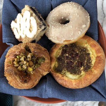 Cira - Pastrys ($15). Sesame Glazed Donut, Goat Cheese & Za'atar Brioche, Baklava Kouign Amann, Blueberry Cream Cheese Coffee Cake - Mediterranean Near Me - Chicago, Illinois Cira - Pastrys ($15). Sesame Glazed Donut, Goat Cheese & Za'atar Brioche, Baklava Kouign Amann, Blueberry Cream Cheese Coffee Cake - Mediterranean Near Me - Chicago, Illinois