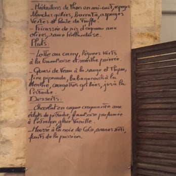 Racines - Menu of the day on our visit. Choose a starter, main and dessert for 29€. - French Near Me - Bordeaux, 33