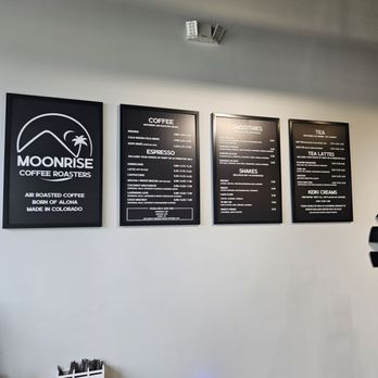 Moonrise Coffee Roasters - Menu boards - Juice Bars & Smoothies Near Me - Denver, Colorado Moonrise Coffee Roasters - Menu boards - Juice Bars & Smoothies Near Me - Denver, Colorado
