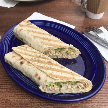 Java On Ocean Coffee House - Chicken Hummus Wrap - Coffee & Tea Near Me - San Francisco, California