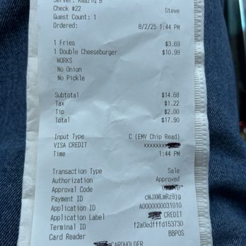Buddha Burger - Bill for one - Burgers Near Me - Austin, Texas Buddha Burger - Bill for one - Burgers Near Me - Austin, Texas